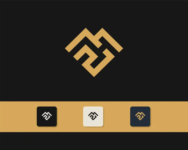 Letter Logo Design Creative Minimal Monochrome Monogram Symbol Universal Elegant — Vetor de Stock