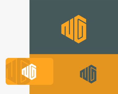 N G harfi logo tasarımı. yaratıcı minimal monokrom sembolü. Evrensel zarif vektör amblemi. Birinci sınıf iş logosu. Şirket kimliği için grafiksel alfabe sembolü