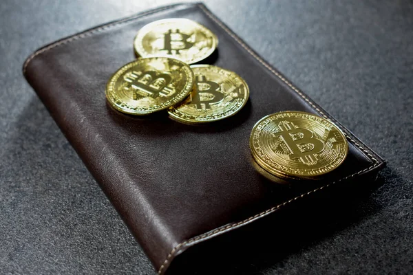 Kahverengi cüzdanda Bitcoin