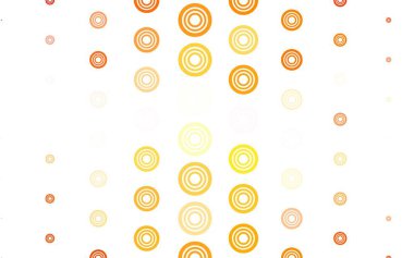 Küreli hafif turuncu vektör deseni. Soyut arka planda bulanık kabarcıklar ve renkli gradyan. Poster ve web siteleri için tasarım.