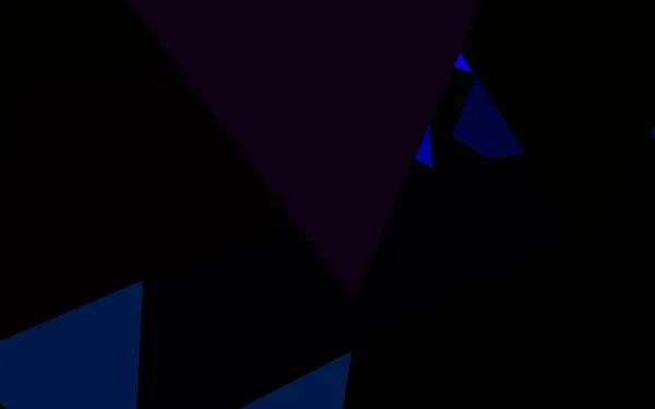 Темно Рожевий Синій Векторний Шаблон Кристалами Трикутниками Трикутники Абстрактному Тлі — стоковий вектор