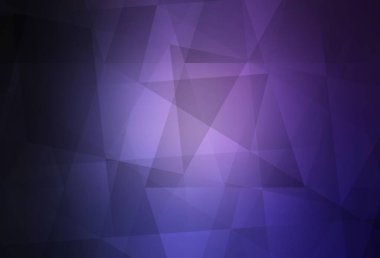 Koyu mor vektör üçgen arkaplan. Origami stilinde gradyan ile yaratıcı geometrik illüstrasyon. Broşürünüz için yepyeni bir tasarım..