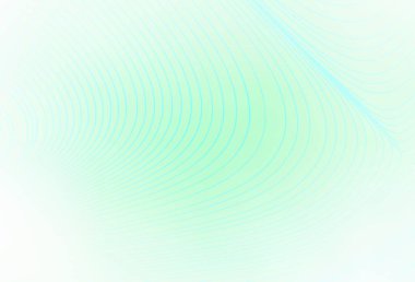 Eğimli çizgileri olan açık yeşil vektör arkaplan. Eğri şekilli yepyeni renkli bir tasvir. İşiniz için en iyi tasarım.