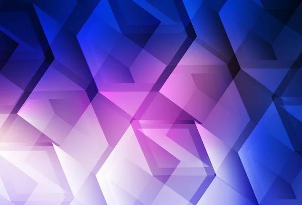 Rosa Oscuro Diseño Vectorial Azul Con Formas Hexagonales Ilustración Abstracta — Archivo Imágenes Vectoriales