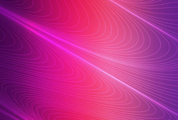 ライトパープル フラットラインピンクベクトルレイアウト 線で描いた現代の幾何学的抽象画 美しい背景のためのテンプレート — ストックベクタ