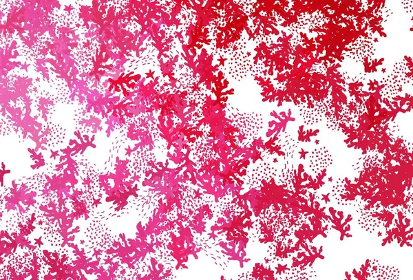 Açık pembe, soyut şekilli kırmızı vektör dokusu. Soyut tarzda rengarenk gradyan şekilleri olan bir resim. İşiniz için en iyi akıllı tasarım.