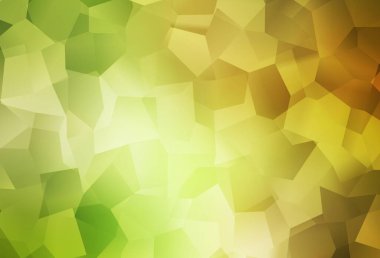 Açık yeşil, kaotik şekilli kırmızı vektör şablonu. Soyut gradyan şekilli basit renkli çizimler. Kartvizitiniz için modern tasarım.