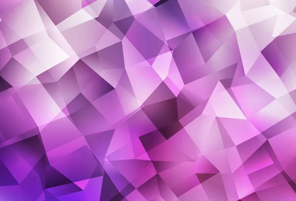 Светло Фиолетовый Розовый Векторный Многоугольный Узор Сияющая Многоугольная Иллюстрация Состоящая — стоковый вектор
