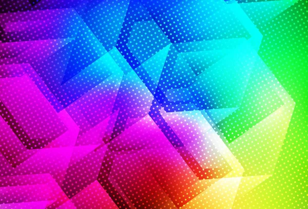 Texture Vectorielle Multicolore Foncé Avec Hexagones Colorés Illustration Avec Ensemble — Image vectorielle