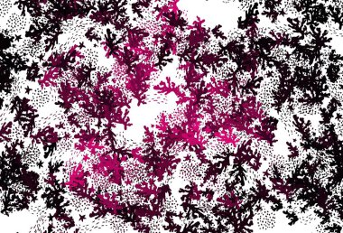 Kaotik şekilli açık pembe vektör şablonu. Soyut tarzda rengarenk gradyan şekilleri olan bir resim. Duvar kağıtları için zarif tasarım.