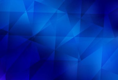 Işık Mavisi vektörü üçgen arkaplan. Gradyanı olan üçgen geometrik örnek. Bir markanın arkaplanı için desen.