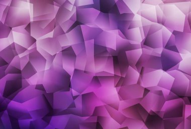 Açık Mor, Pembe vektör düşük poli düzeni. Zarif üçgenleri olan soyut çizimler. Broşürünüz için yepyeni bir tasarım..