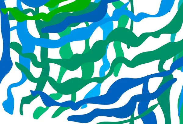 Світло Блакитний Зелений Векторний Фон Яскравими Лініями Блискуча Абстрактна Ілюстрація — стоковий вектор
