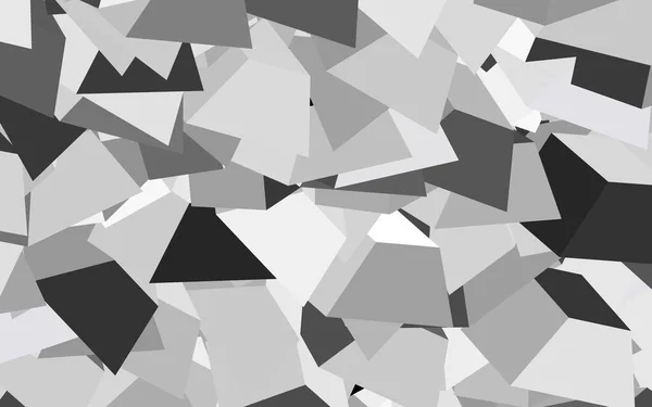Mörkgrå Vektor Bakgrund Med Trianglar Illustration Med Uppsättning Färgglada Trianglar — Stock vektor