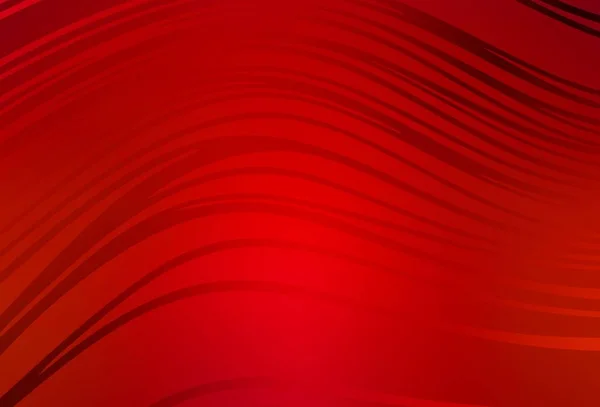 Світло Червоний Векторний Фон Вигнутими Лініями Барвисті Ілюстрації Абстрактному Стилі — стоковий вектор