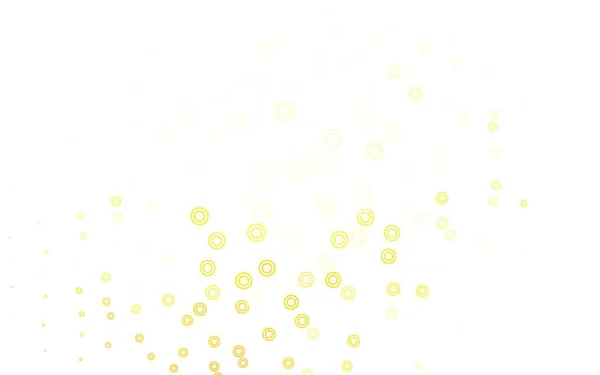 Modèle Vectoriel Vert Clair Jaune Avec Des Cercles Illustration Avec — Image vectorielle