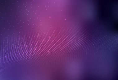 Koyu Mor, pembe vektör soyut illüstrasyon ve renkli kabarcıklar. Soyut arka planda bulanık kabarcıklar ve renkli gradyan. Broşürler, broşürler için temel