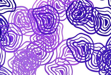 Açık Mor, pembe çizgili vektör şablonu. Eğilimli soyut bir çizim. Tasarımınız için tamamen yeni bir şablon.