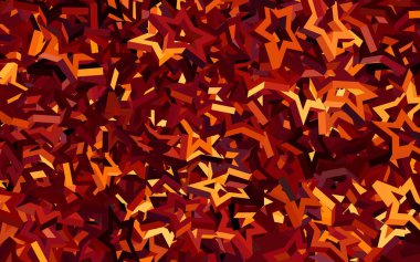 Parlak yıldızlı koyu turuncu vektör düzeni. Bulanık dekoratif dizayn yıldızlı basit bir stilde. Kozmik arkaplanlar için şablon.