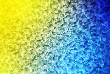 Açık mavi, sarı vektör soyut mozaik fon. Origami stilinde gradyan ile yaratıcı geometrik illüstrasyon. Marka kitabınız için yeni şablon.