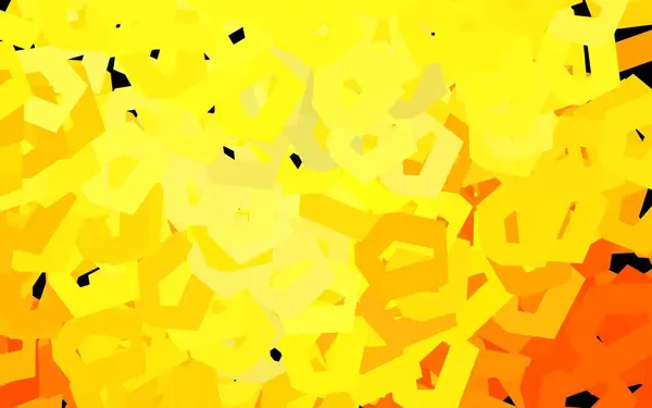 Dark Yellow Vector Template Hexagonal Style Blur Background Colorful Hexagons — Stock Vector