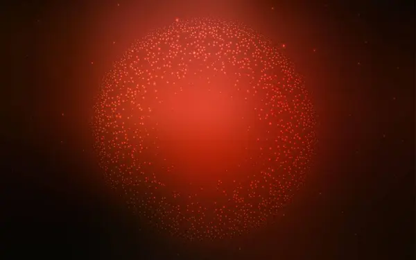 Gece Gökyüzü Yıldızlı Koyu Kırmızı Vektör Deseni Parlak Astronomik Yıldızlı — Stok Vektör