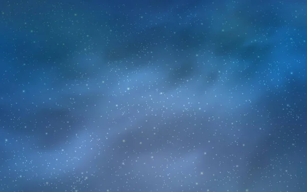 Padrão Vetorial Blue Claro Com Estrelas Céu Noturno Glitter Ilustração — Vetor de Stock