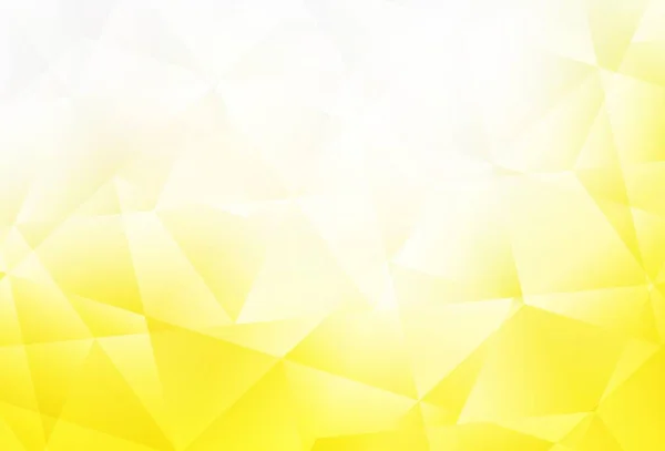 Текстура Светло Жёлтого Векторного Градиента Треугольников Сияющая Многоугольная Иллюстрация Состоящая — стоковый вектор