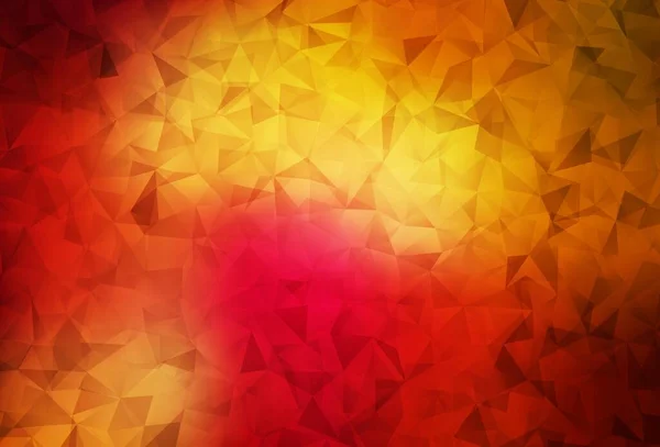 深红色 黄色矢量闪耀三角形背景 具有多边形形状的样品 全新的商业设计风格 — 图库矢量图片