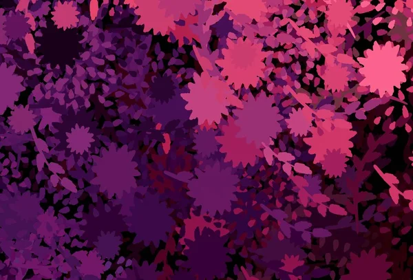 Dark Purple Patrón Vectorial Rosa Con Formas Aleatorias Ilustración Con — Archivo Imágenes Vectoriales