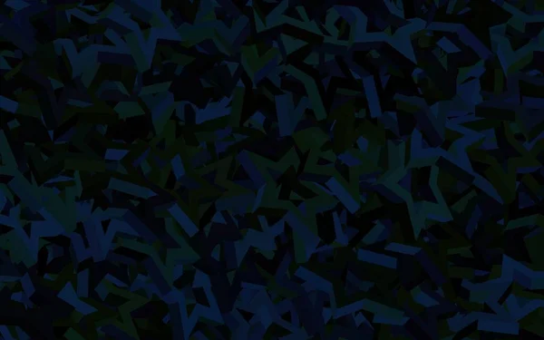 Azul Oscuro Fondo Vector Verde Con Líneas Triángulos Gradiente Abstracto — Vector de stock
