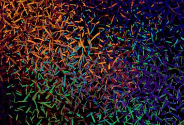 Düz çizgileri olan koyu renkli vektör arkaplan. Soyut şablon üzerinde çizgileri olan renkli, parlak bir illüstrasyon. Reklam, kitapçıklar, broşürler için desen.