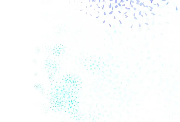 Lichtroze Blauwe Vector Elegant Behang Met Bladeren Glanzende Gekleurde Illustratie — Stockvector