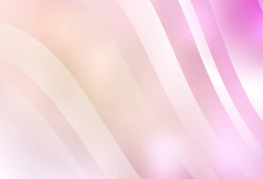 Açık Pembe, kıvrımlı çizgileri olan sarı vektör arkaplan. Soyut ve gradyan renkte renkli çizimler. İşiniz için en iyi tasarım.