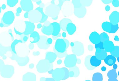 Çember şekilli açık mavi vektör düzeni. Soyut arka planda bulanık kabarcıklar ve renkli gradyan. İş ilanınız için tasarım.