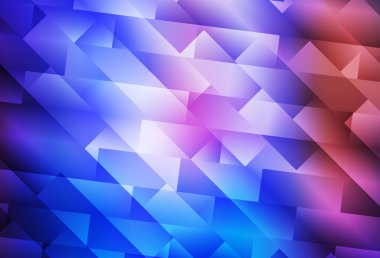 Açık mavi, dikdörtgenli kırmızı vektör arkaplan. Soyut arkaplanda dikdörtgenler ve renkli gradyanlar. Şablon bir arkaplan olarak kullanılabilir.