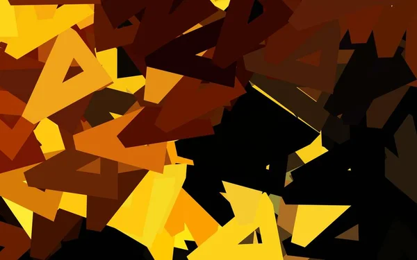 Σκούρο Πορτοκαλί Διάνυσμα Φόντο Γραμμές Τρίγωνα Αφηρημένη Κλίση Εικονογράφηση Τρίγωνα — Διανυσματικό Αρχείο