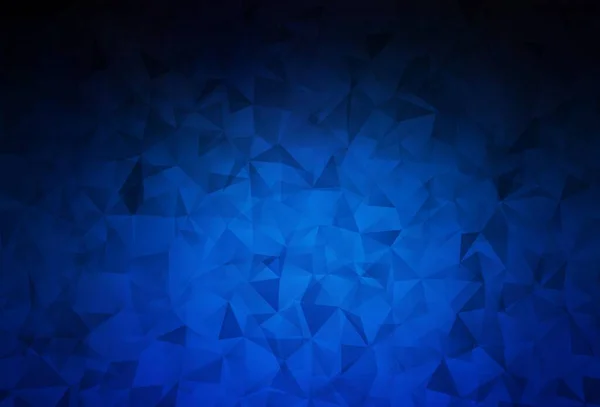 Fond Polygonal Vecteur Bleu Foncé Échantillon Géométrique Triangulaire Avec Gradient — Image vectorielle