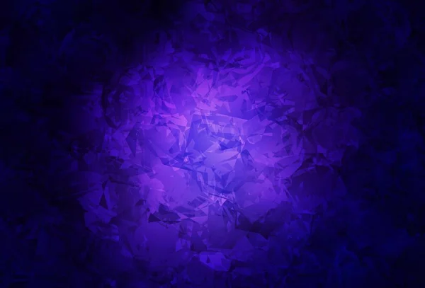 Темно Фіолетовий Вектор Елегантний Шаблон Трояндами Квітами Сучасна Абстрактна Ілюстрація — стоковий вектор