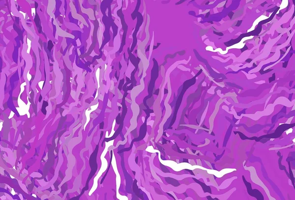 Светло Фиолетовая Векторная Текстура Мокрыми Линиями Яркая Иллюстрация Состоящая Изогнутых — стоковый вектор