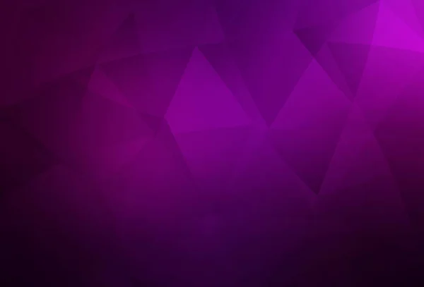 Dunkelrosa Vektor Leuchtenden Dreieckigen Hintergrund Bunte Abstrakte Illustration Mit Dreiecken — Stockvektor