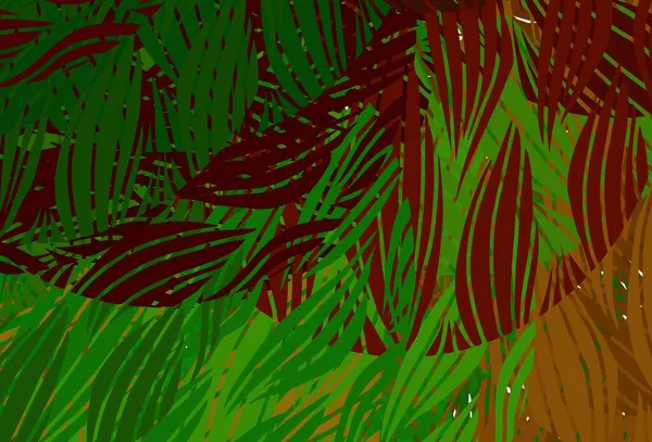 Світло Зелений Червоний Векторний Малюнок Випадковими Формами Декоративний Дизайн Абстрактному — стоковий вектор