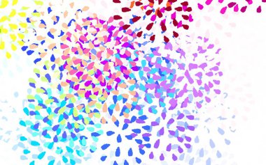 Memphis şekilli Light Multicolor vektör arkaplanı. Soyut gradyan şekilli basit renkli çizimler. İşiniz için en iyi akıllı tasarım.