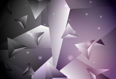 Koyu mor vektör üçgen arka plan. Çokgen şekilli bir örnek. Web siteniz için yeni bir doku.