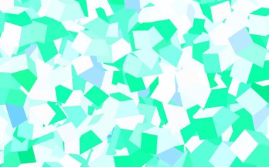 Açık mavi, rastgele şekilli yeşil vektör deseni. Renkli rastgele şekillerle modern soyut illüstrasyon. Duvar kağıtları için zarif tasarım.