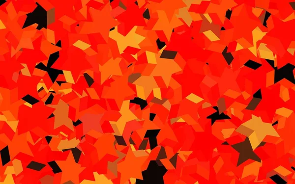 Темно Красная Желтая Векторная Компоновка Яркими Звездами Современная Геометрическая Абстрактная — стоковый вектор