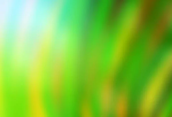 Hellgrüner Gelber Vektor Verschwommenes Muster Eine Völlig Neue Farbige Illustration — Stockvektor