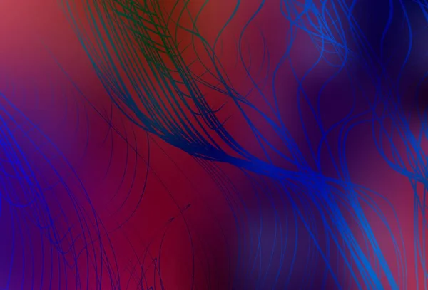 Azul Escuro Vetor Vermelho Desfocado Textura Brilhante Ilustração Colorida Abstrata — Vetor de Stock