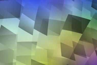 Kare biçiminde ışık çok renkli vektör deseni. Dikdörtgenleri ve kareleri olan güzel bir çizim. İniş sayfası için modern şablon.