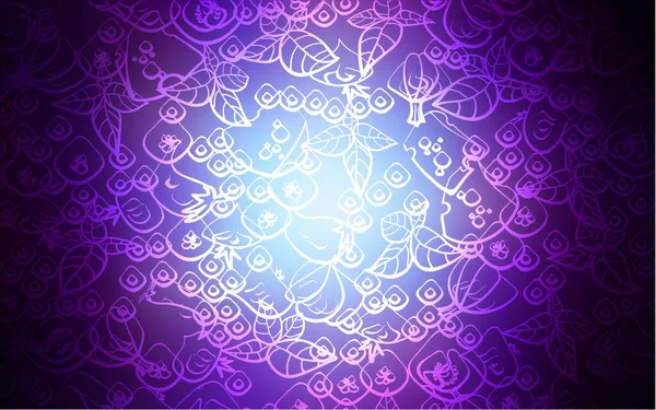 Темно Розовый Синий Векторный Рисунок Свежими Ингредиентами Декоративная Сияющая Иллюстрация — стоковый вектор